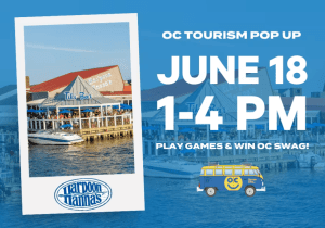 Ocean City Tourism Pop Up at Harpoon Hanna's